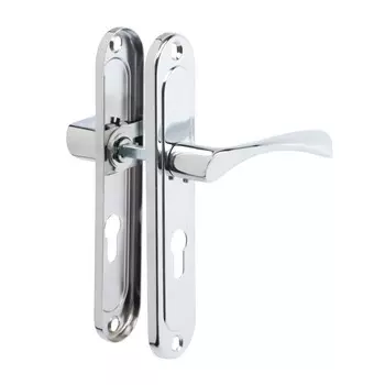 Ручки на планке lockland 001, м/о 55 мм, цвет хром