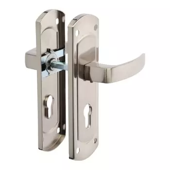 Ручки на планке lockland 002, м/о 55 мм, цвет сатиновый никель