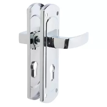 Ручки на планке lockland 002, м/о 55 мм, цвет хром