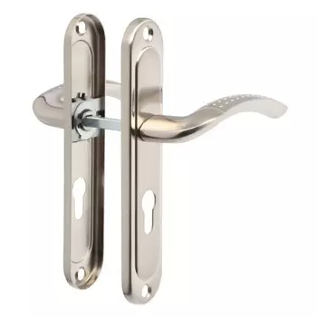 Ручки на планке lockland 003, м/о 55 мм, цвет никель