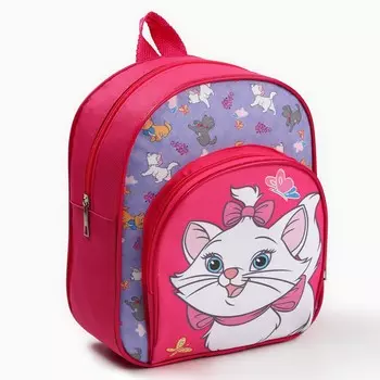 Рюкзак детский для девочки с карманом, 23196 см, коты аристократы