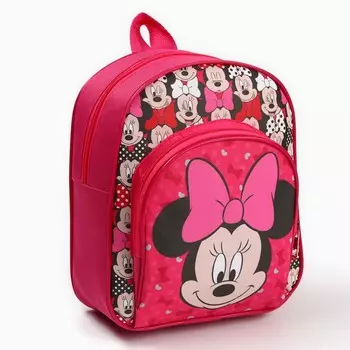 Рюкзак детский для девочки с карманом, 23196 см, минни маус