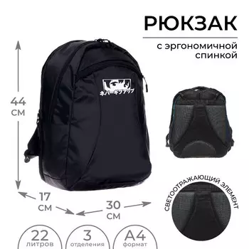 Рюкзак школьный, эргономичная спинка, 443017 см