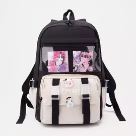 Рюкзак на молнии, цвет чёрный