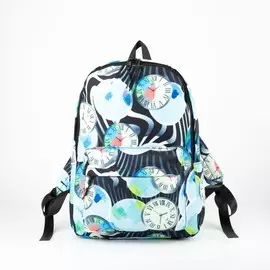 Рюкзак, отдел на молнии, 2 наружных кармана, 2 боковых кармана, цвет голубой,