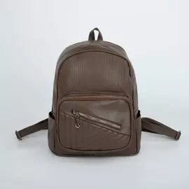 Рюкзак, отдел на молнии, наружный карман, цвет коричневый