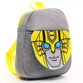 Рюкзак детский для мальчика плюшевый на молнии, с карманом, 1922 см