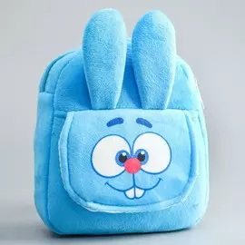 Рюкзак детский плюшевый на молнии, с карманом, 22 см 6 см 19 см