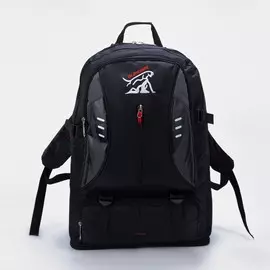 Рюкзак туристический на молнии, цвет чёрный