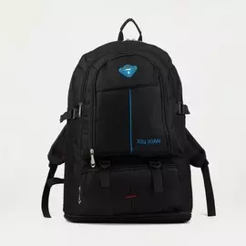 Рюкзак туристический на молнии, цвет чёрный