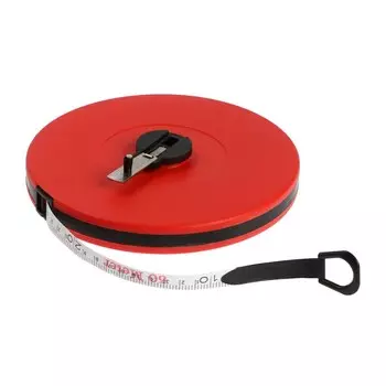 Рулетка геодезическая лом, фиберглассовая лента, закрытый корпус, 50 м 13 мм