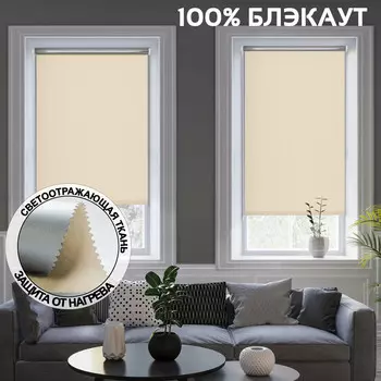 Рулонная штора "Silver BLACKOUT", 40х160 см