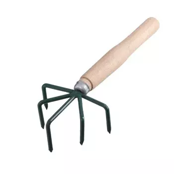 Рыхлитель, длина 25 см, 5 зубцов, деревянная ручка, р-5 м