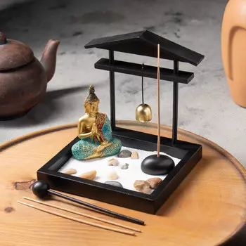 Сад камней с подставкой для благовоний