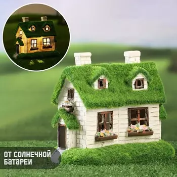 Садовая фигура - фонарь из полистоуна