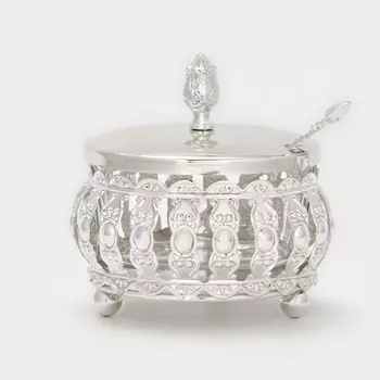 Сахарница металлическая