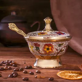 Сахарница латунь