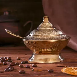 Сахарница латунь