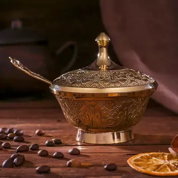 Сахарница латунь