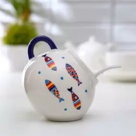 Сахарница с ложечкой доляна