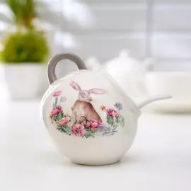 Сахарница с ложкой доляна