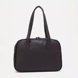 Саквояж на молнии, цвет коричневый