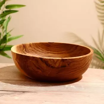 Салатник, 25257 см, тиковое дерево