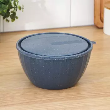 Салатник с крышкой stone, 1,7 л, цвет темный камень