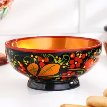 Салатник деревянный хохлома