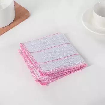 Салфетка для мытья посуды доляна, хлопок, 3030 см