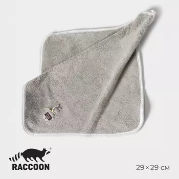 Салфетка для уборки raccoon animals, микрофибра, 2929 см