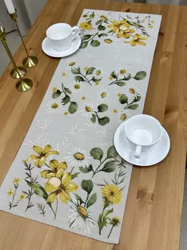 Салфетка "Одуванчики и ромашки", 40х100 см