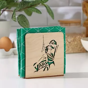 Салфетница деревянная