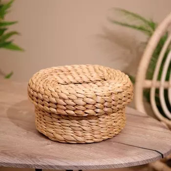 Салфетница плетеная 25х25х13 см