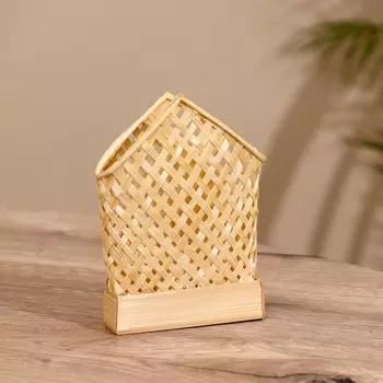 Салфетница плетеная, из бамбука 11х5х14 см