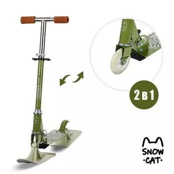Самокат-снегокат 2 в 1 snow cat