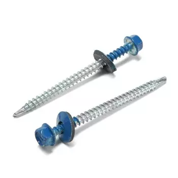 Саморезы кровельные 4.870 мм, ral5005 синий, 100 шт.