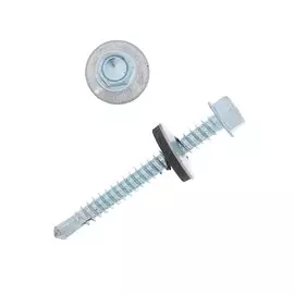 Саморезы кровельные с шайб., с рез.прокл., 5.5х51, 100 шт.