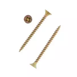 Саморезы универсальные tundra 3.5x40, желтый цинк, 200 шт.