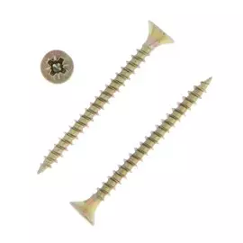 Саморезы универсальные tundra 4.0x45, желтый цинк, 200 шт.