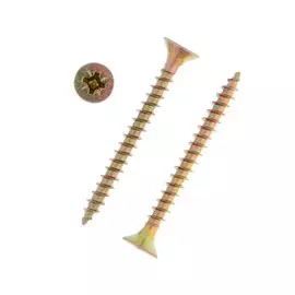 Саморезы универсальные tundra 4.5x45, желтый цинк, 200 шт.