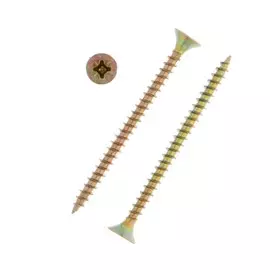 Саморезы универсальные tundra 4.5x60, желтый цинк, 150 шт.