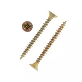 Саморезы универсальные tundra 5.0x 50, желтый цинк, 150 шт.