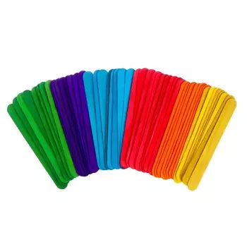 Счетные палочки большие цветные, набор 50 шт., длина 15 см