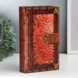 Сейф-книга дерево, кожзам