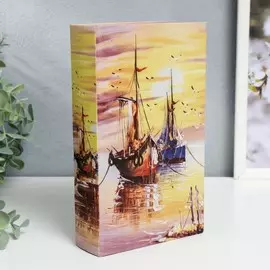 Сейф-книга дерево кожзам