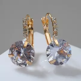 Серьги со стразами