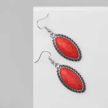 Серьги под натуральный камень