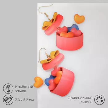 Серьги пластик