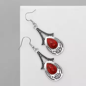 Серьги под натуральный камень